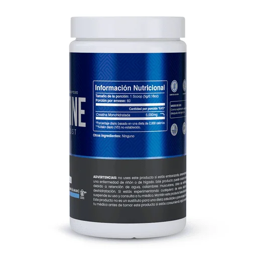 Creatina 300g información nutricional